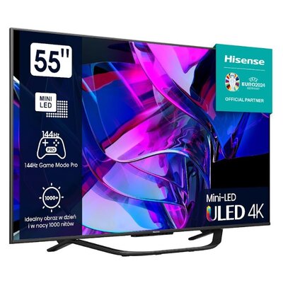 Telewizor HISENSE 55U7KQ 55" MINILED